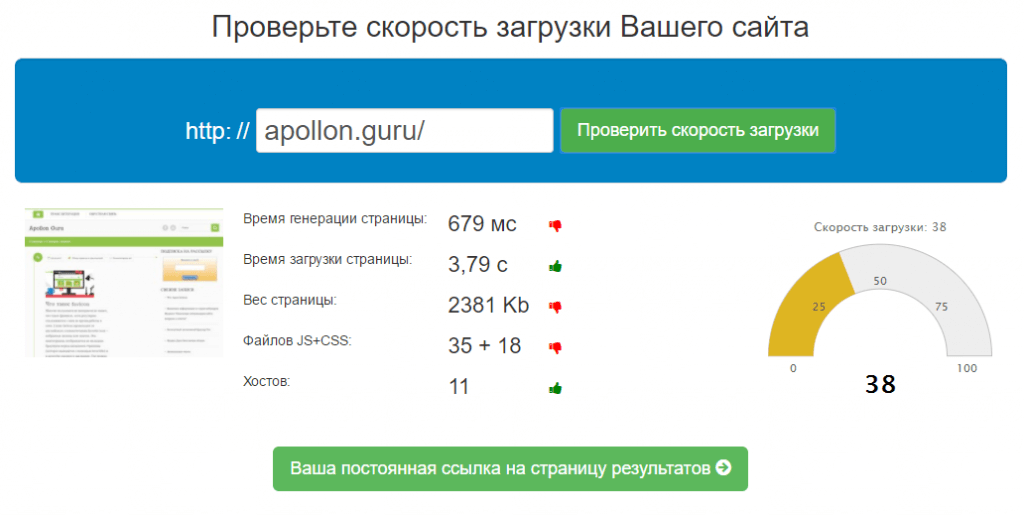 Проверка сайта посредством онлайн-инструмента Seo28